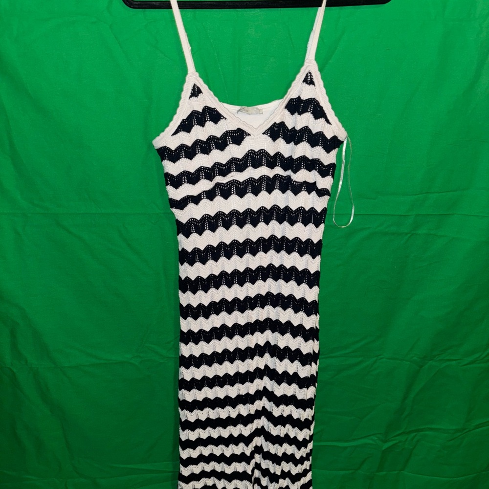 Hollister Black and White Striped Dress - Picture 2 of 2